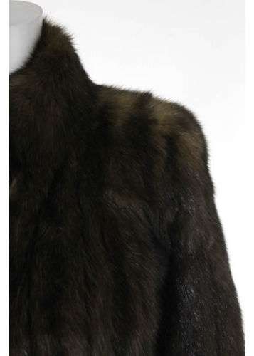 DENNIS BASSO Brown Long Sleeve Natural Sable Jacket Sz M 2017 Black Friday Deals